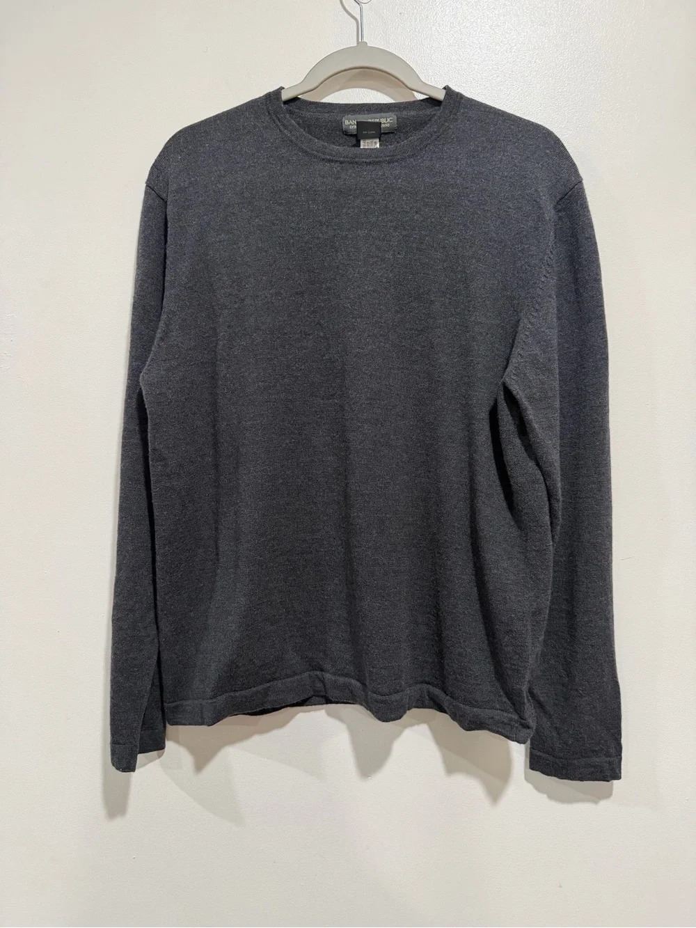 Banana Republic Extra Fine Italian Merino Wool Crewneck Sweater Men’s Large